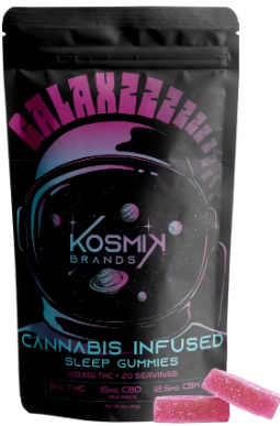 Galaxyzzzz Fast-Acting Nano Pomegranate Plum 10ct Sleep Gummies KOSMIK BRANDS