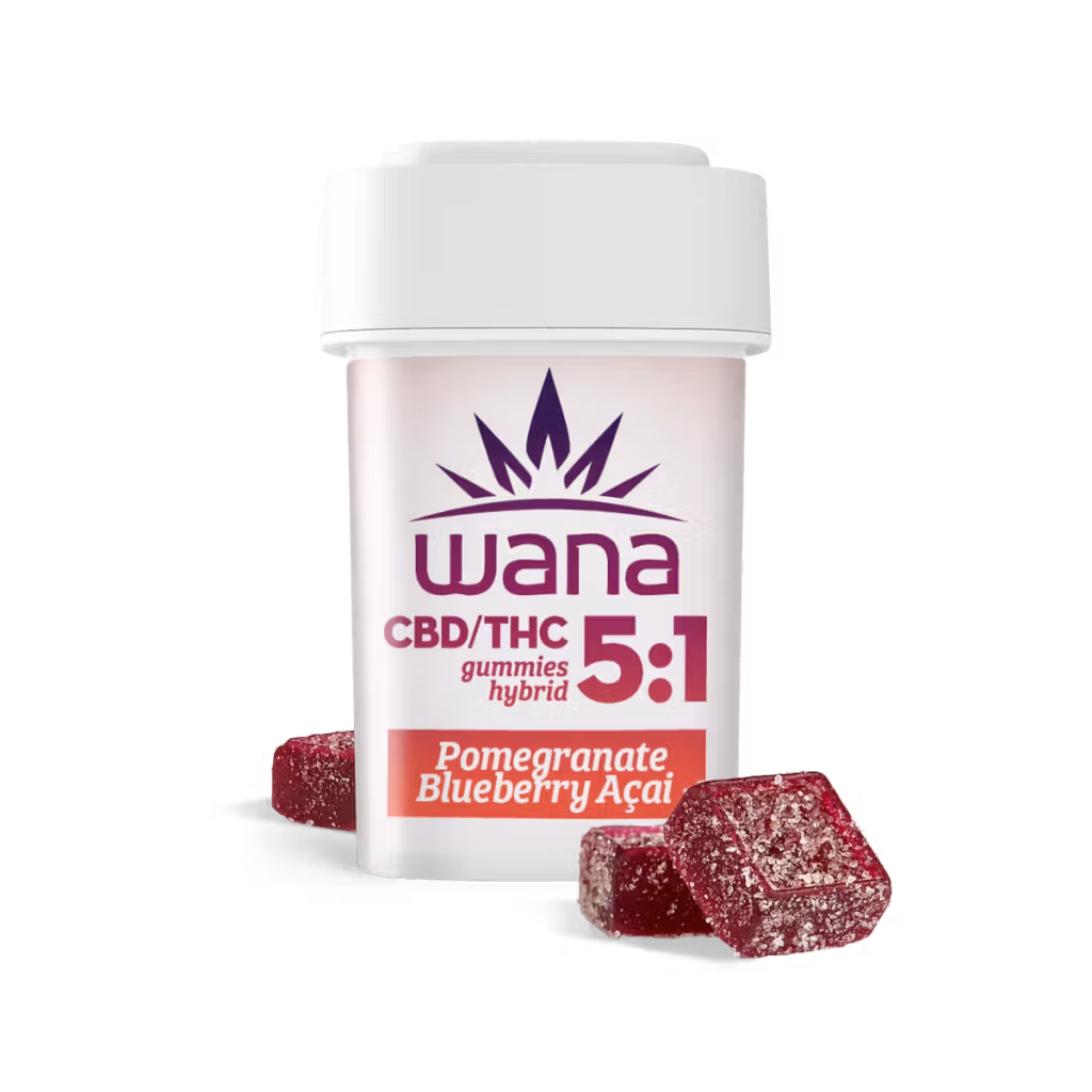 Wana Pomegranate Blueberry Acai Gummies 100mg