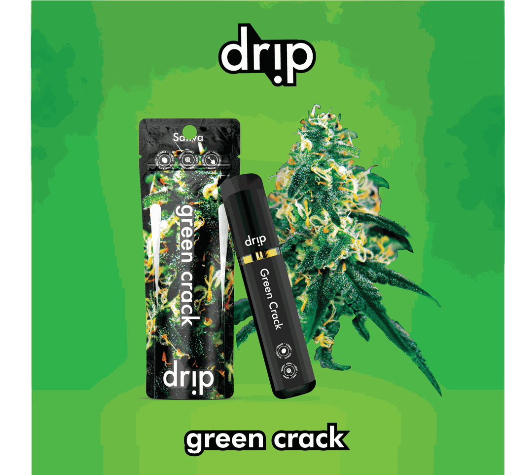 green crack disposable vape Duo Vape Disposable | Crystal Clear | Green Crack/Northern Lights  [Distillate] | 2g main image 1