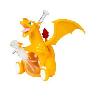 6" Silicone Fire Dragon Water Pipe with 14M Bowl HS Wholesale