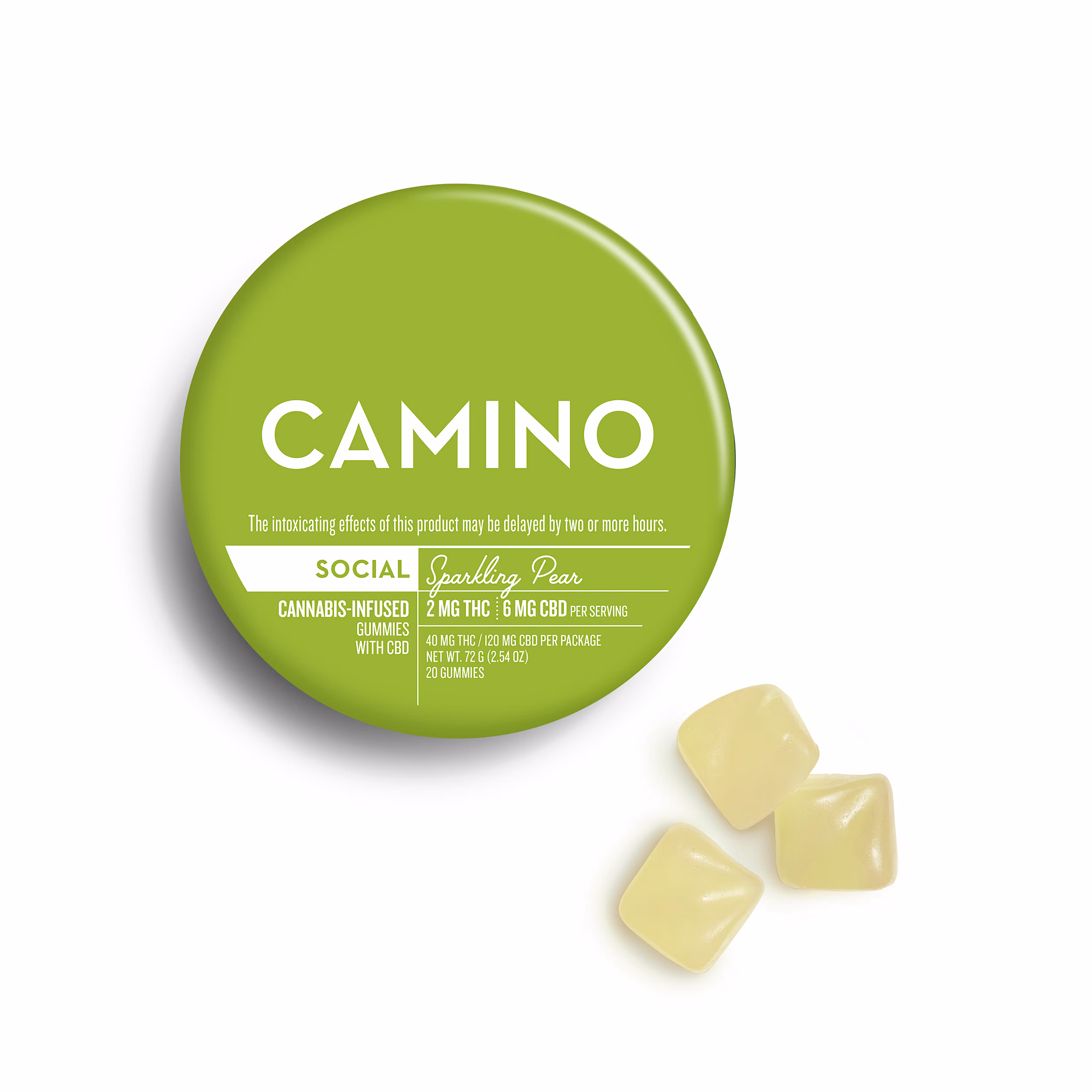 Sparkling Pear 2:6 Gummies