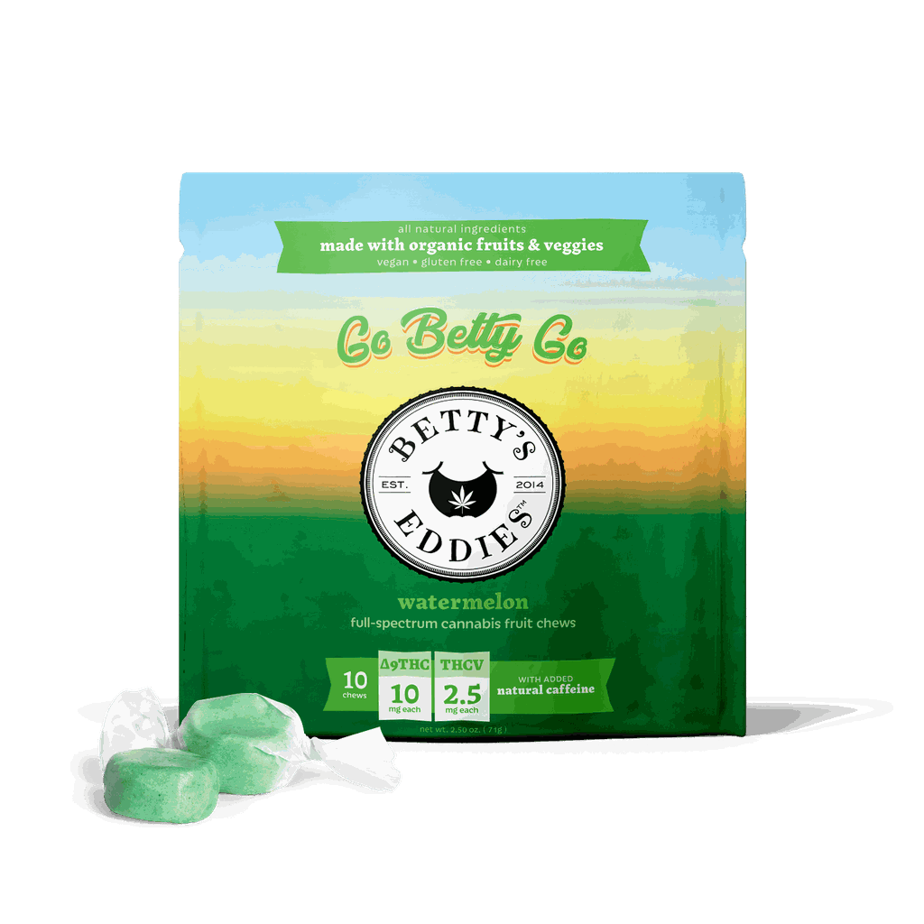Betty's Eddies Watermelon THC/THCv Fruit Chews 10pk 100mg
