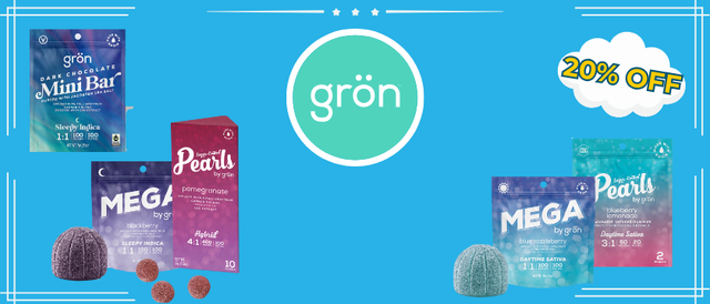 Cannabis Promo, Cannabis Sales, Cannabis Discounts, Cannabis on Sale, 20% Off Gron