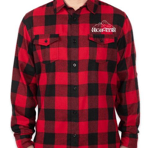 Black and Red Flannel High Tooth