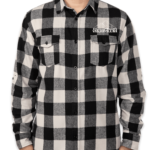 Black and White Flannel High Tooth