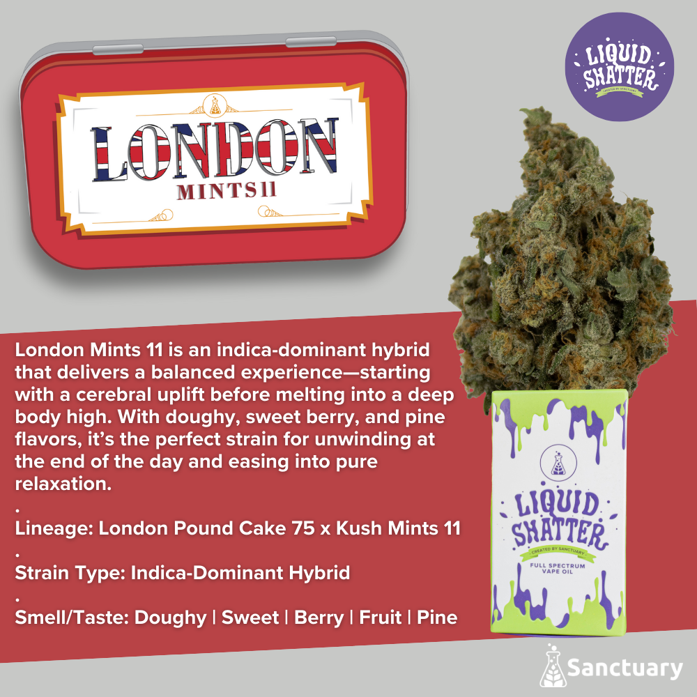 Buy London Mints 11 1g Full-Spectrum Cartridge online - Sanctuary Danvers |  Danvers | Massachusetts