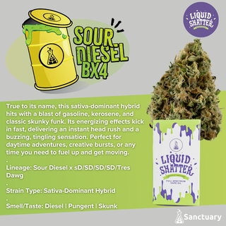 Sour Diesel BX4 Liquid Shatter