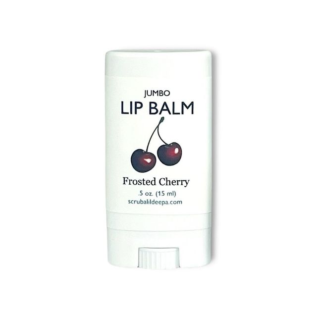 Frosted Cherry Jumbo Lip Balm Scrub A Lil Deepa