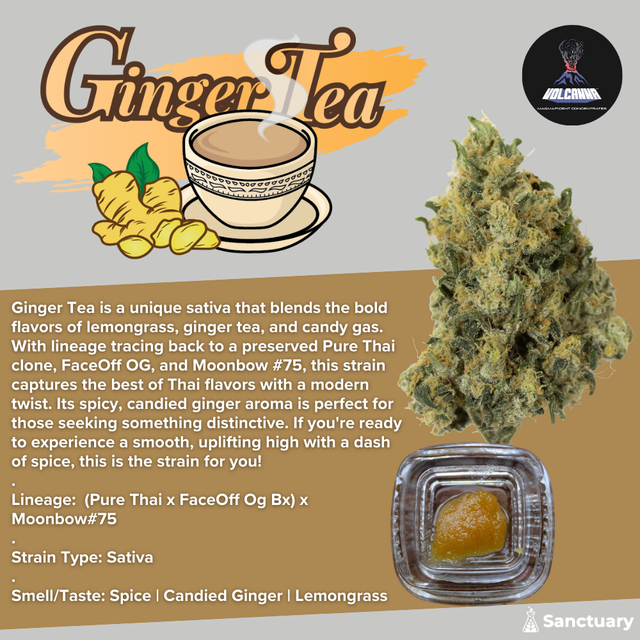 Ginger Tea - Cured Resin Volcanna