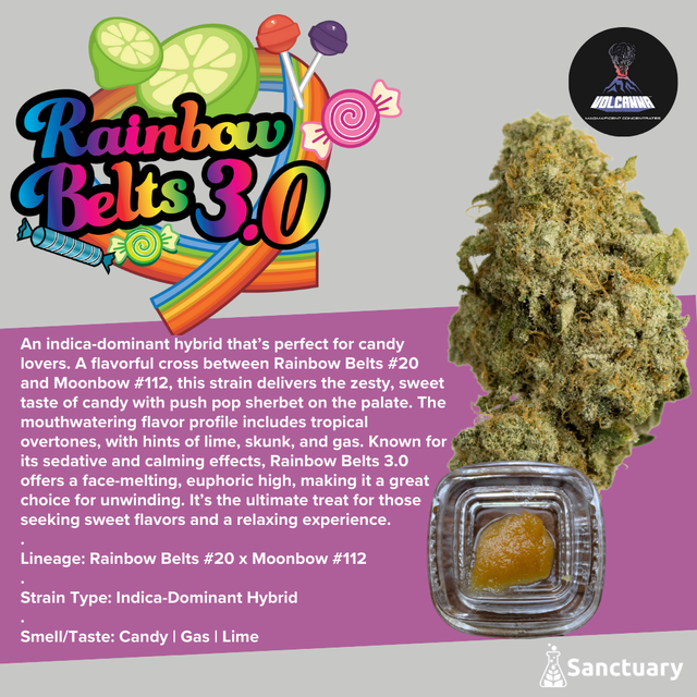 Rainbow Belts 3.0 - Cured Resin Volcanna