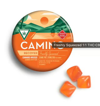 Freshly Squeezed  1:1 THC:CBG Recover 20mg Camino