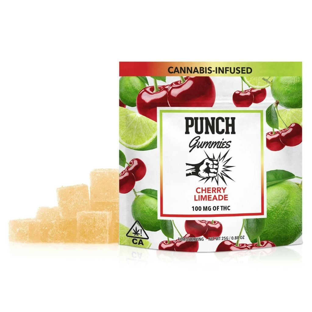 Punch Edibles & Extracts Cherry Limeade Gummies 10mg, 10 Pack