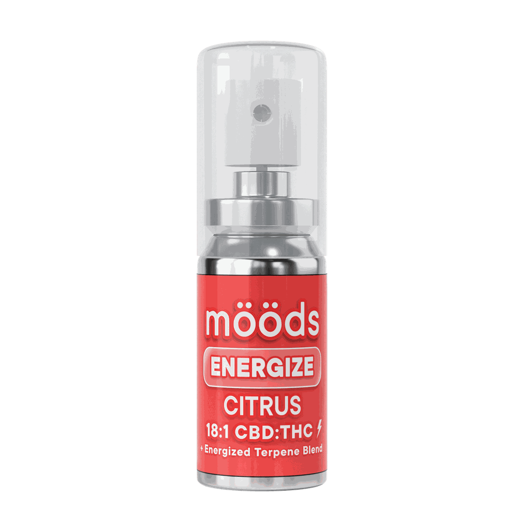 moods Energize 18:1 CBD Citrus Sublingual Spray 500mg