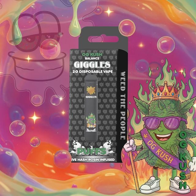 Puffs ~ OG Kush ~ Live Hash Rosin Giggles