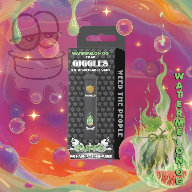 Puffs ~ Watermelon OG ~ Live Hash Rosin Giggles