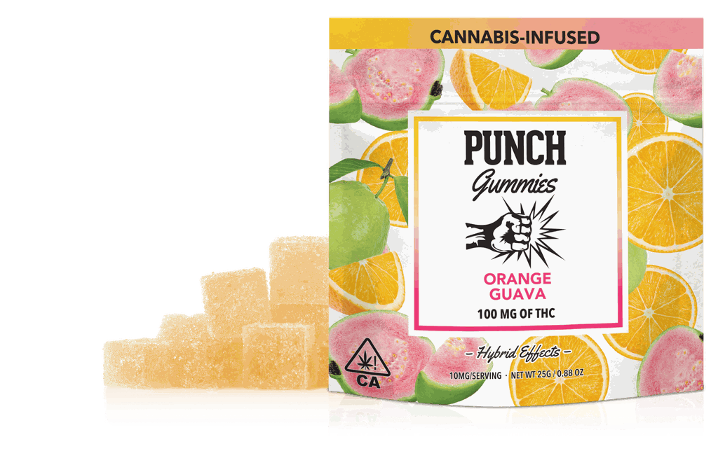 Punch Edibles & Extracts Orange Guava Gummies 10mg, 10 Pack