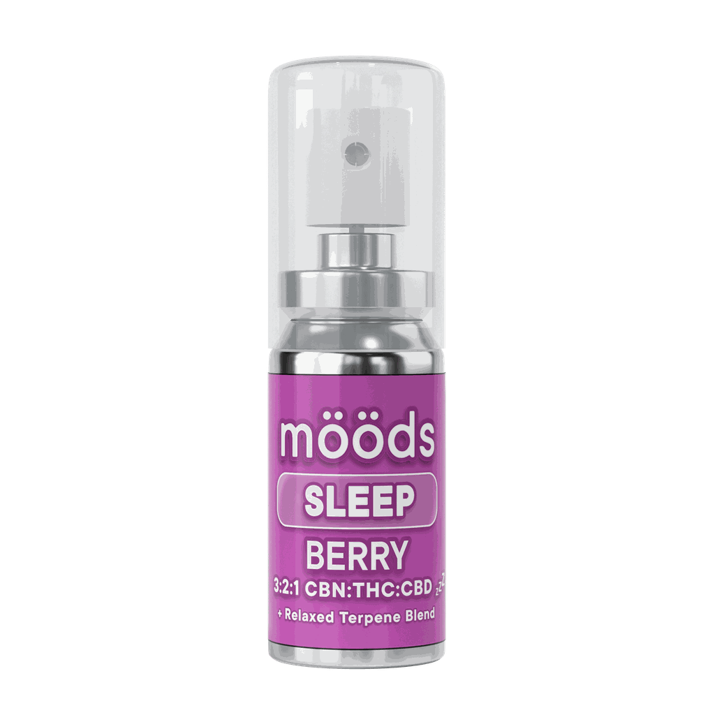 moods Sleep 3:2:1 CBN CBD Berry Sublingual Spray 500mg