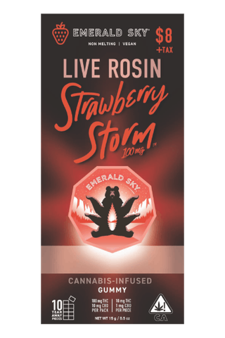 Strawberry Storm Live Rosin Emerald Sky