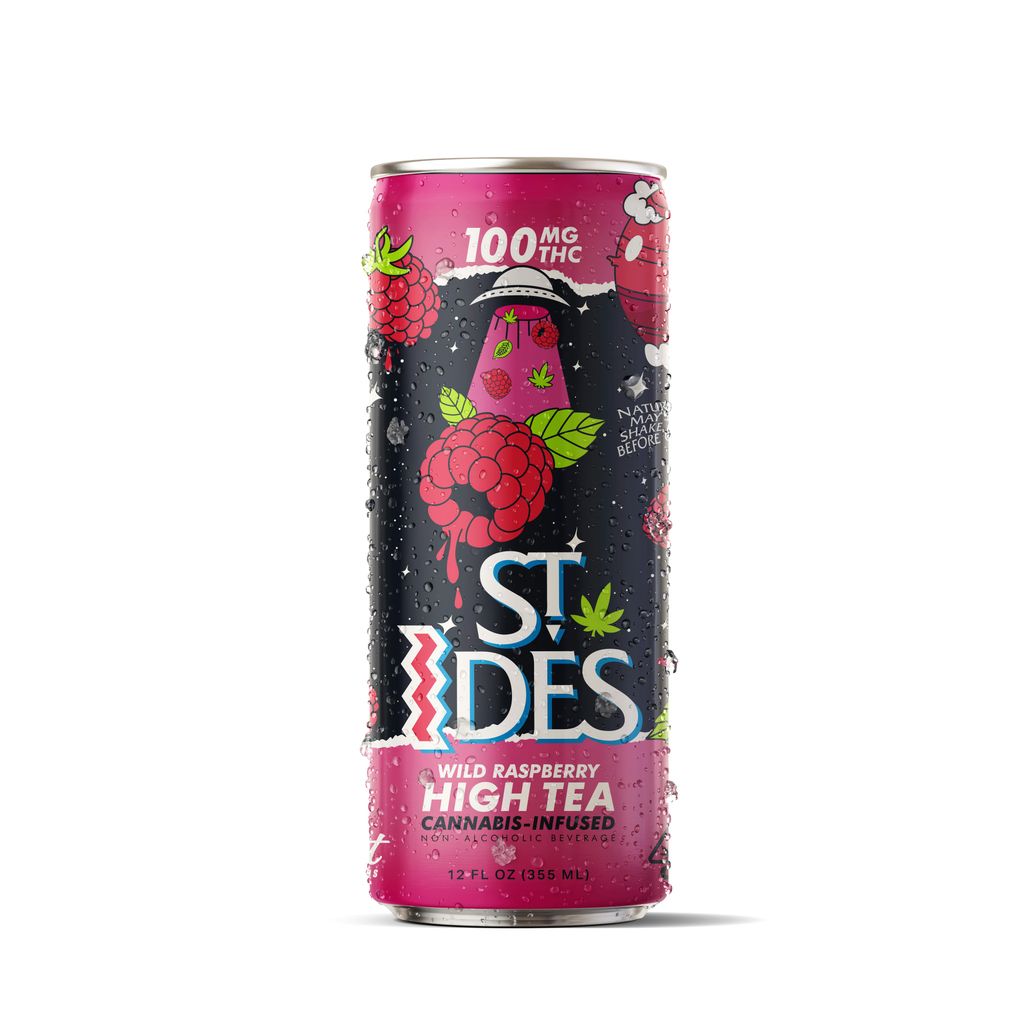 St Ides Wild Raspberry High Tea Tea 100mg