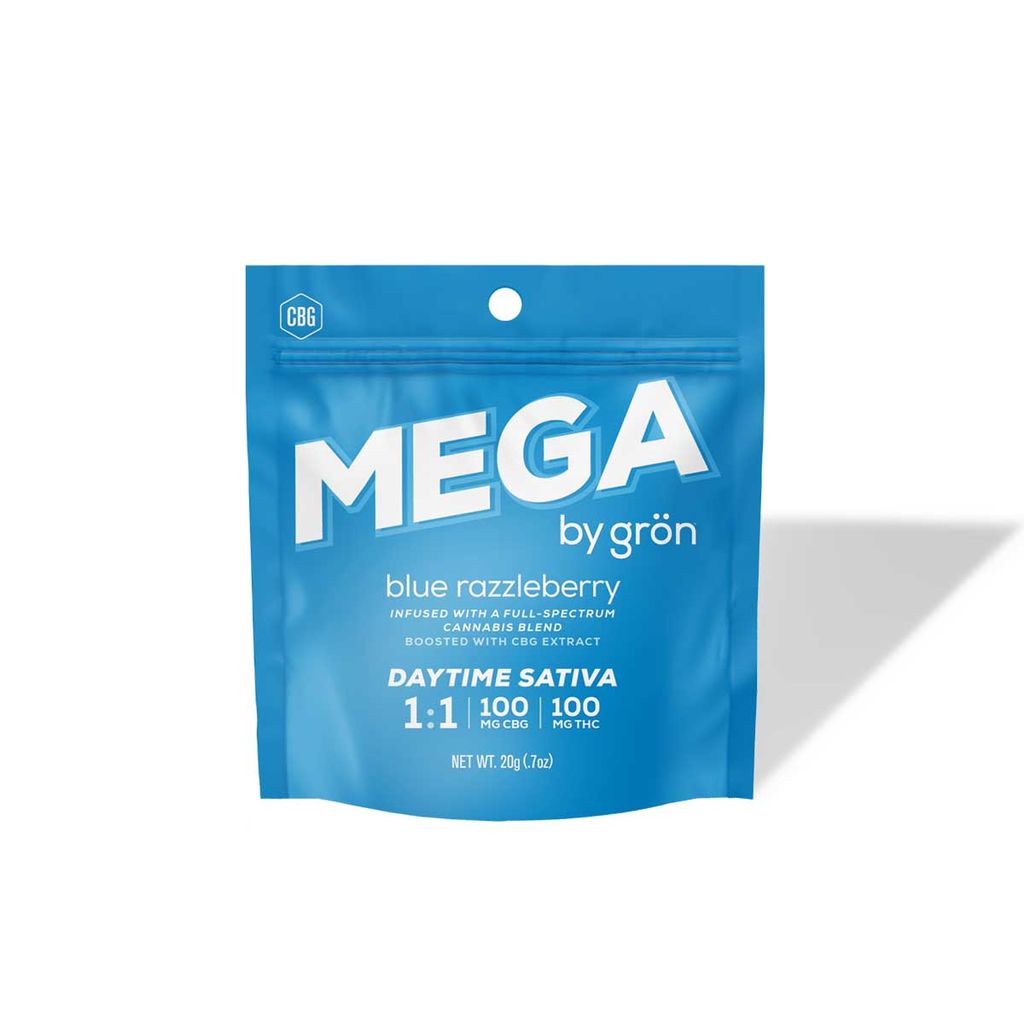 Gron Mega Blue Razzleberry Pearl 1:1 1pk