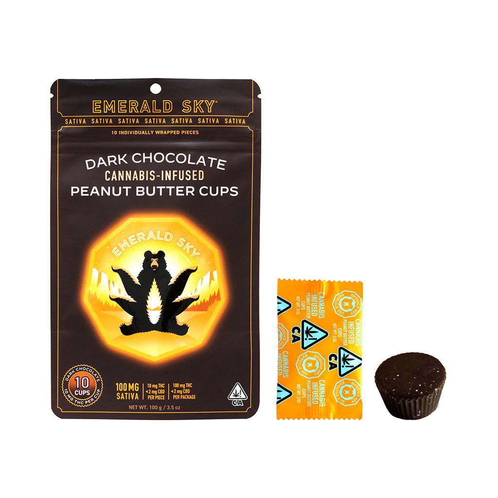 Emerald Sky — Sativa Dark Peanut Butter Cups - 10mg, 10 pk