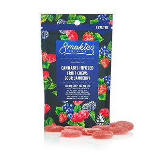 CBN Sour Jamberry Gummies SMOKIEZ