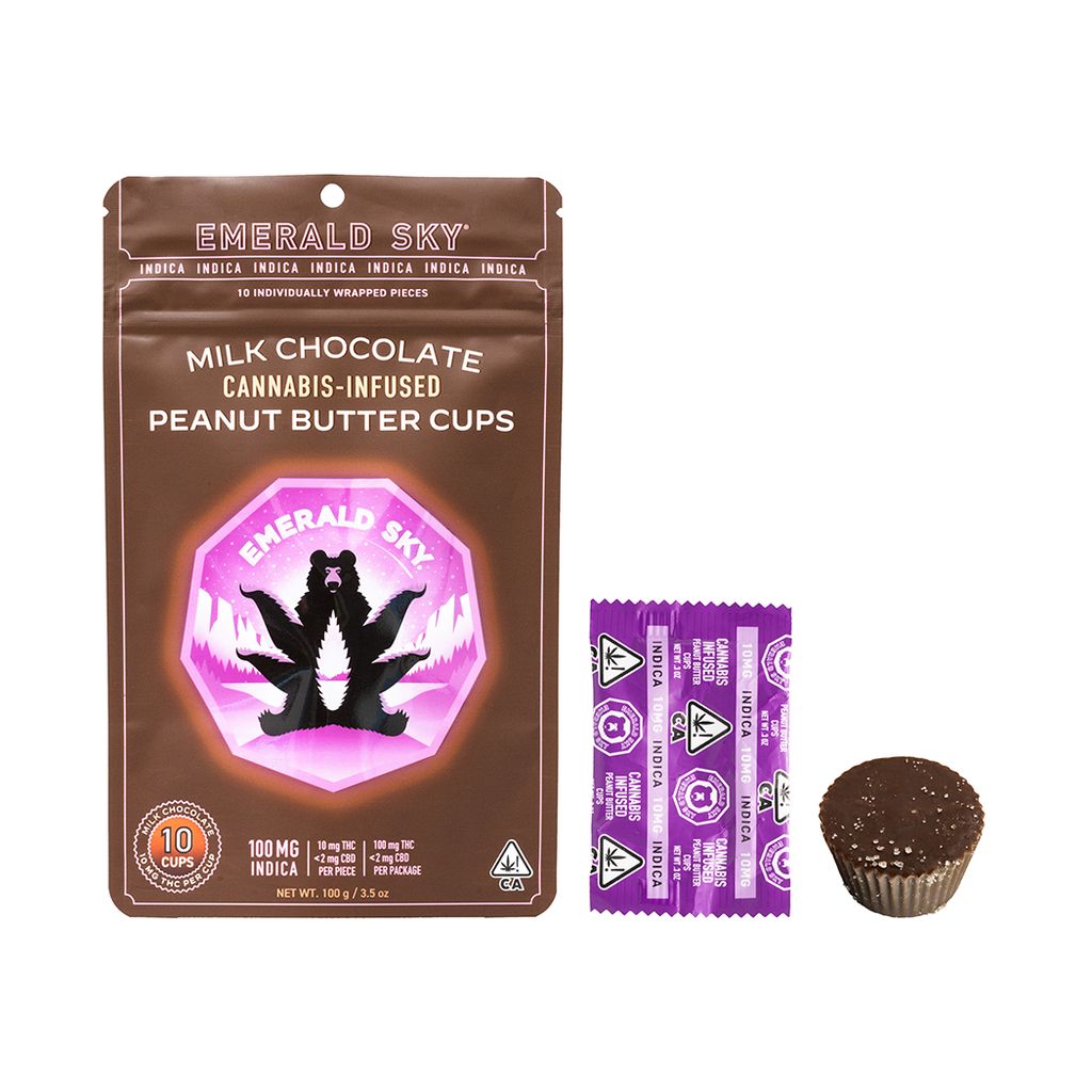 Emerald Sky — Indica Milk Peanut Butter Cups - 10mg, 10 pk