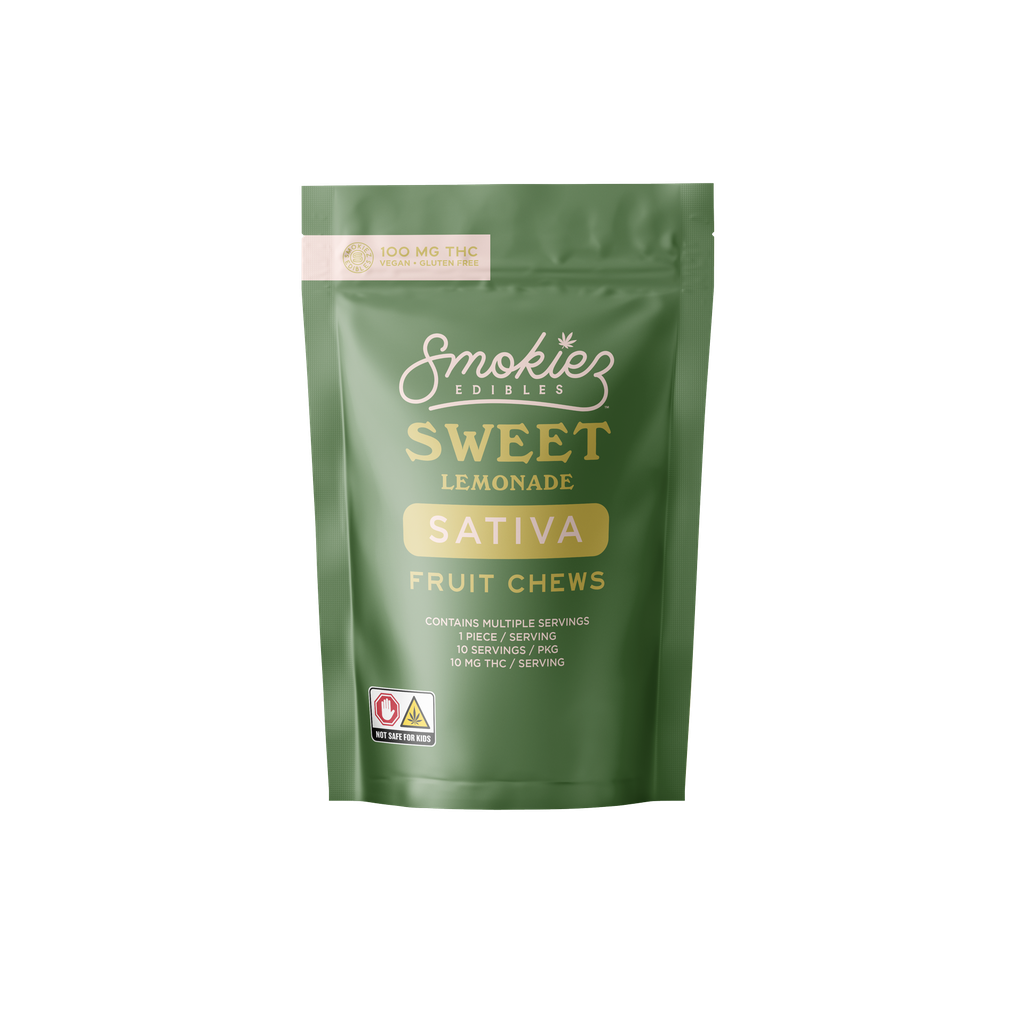 Smokiez Lemonade Gummies 10pk 100mg