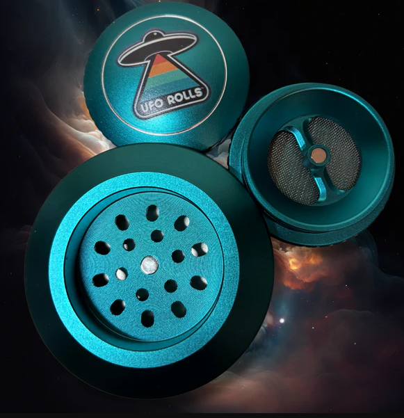 Turquoise Aluminum Herb UFO Rolls