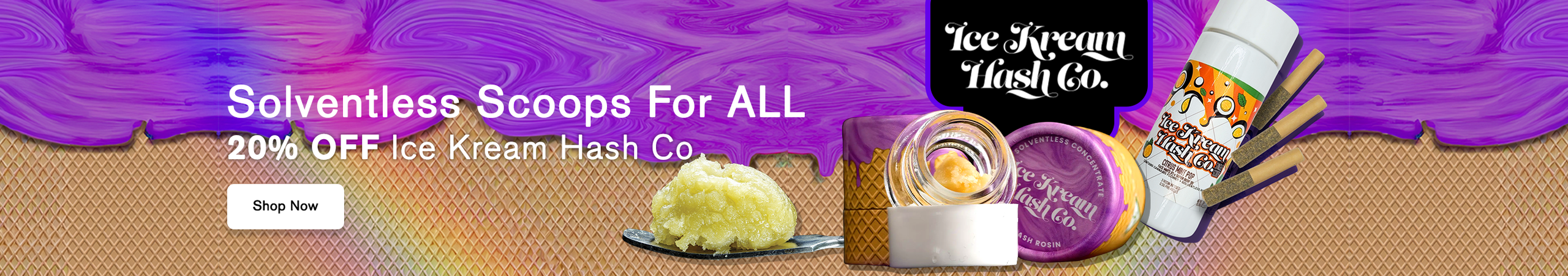 Cannabis Promo, Cannabis Sales, Cannabis Discounts, Cannabis on Sale, 20% OFF Ice Kream Hash Co.