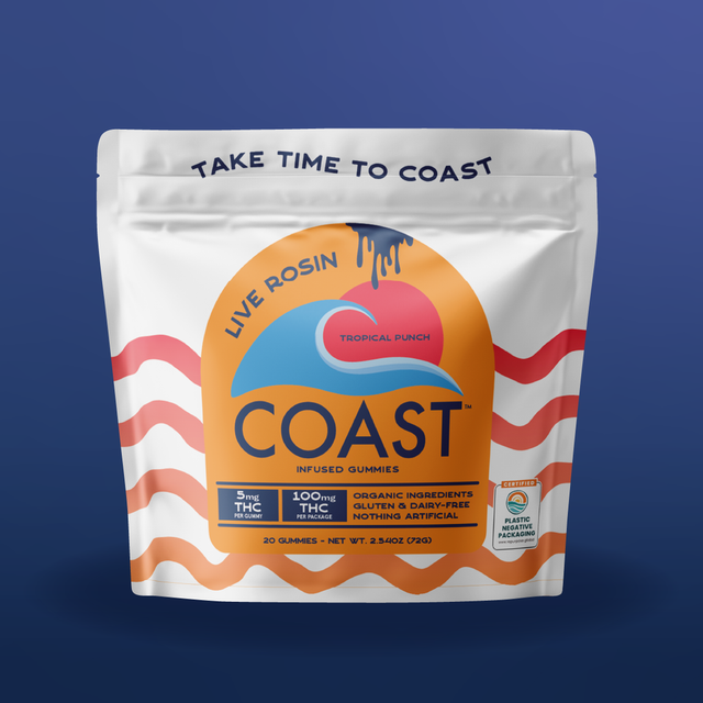 Live Rosin I Tropical Punch Gummies Coast Cannabis Co™