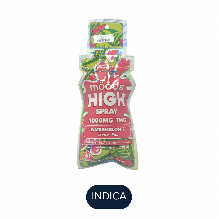 moods Watermelon Z Indica Sublingual Spray 1000mg