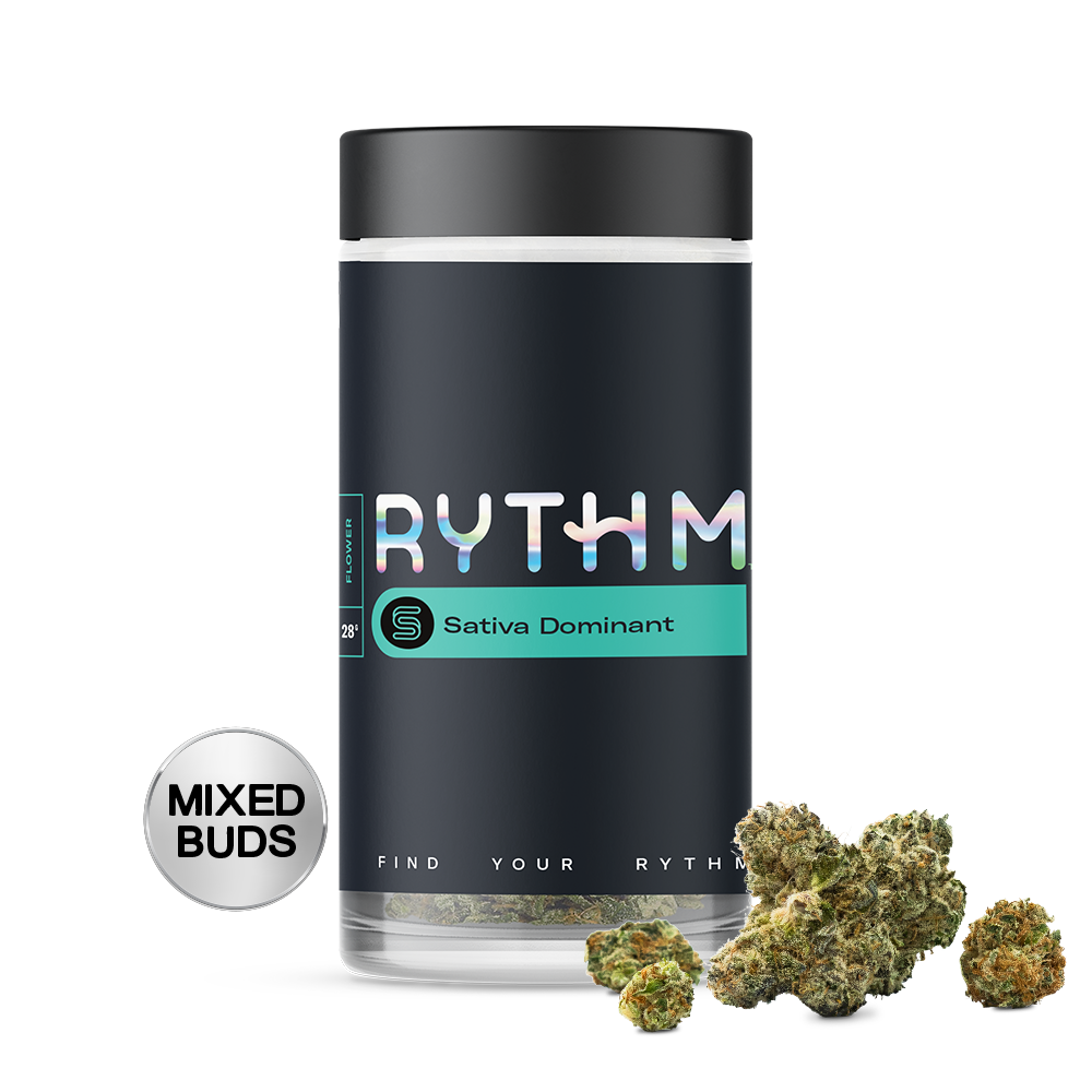 Cannabis Promo, Cannabis Sales, Cannabis Discounts, Cannabis on Sale, $110 Rythm 28g Flower 3