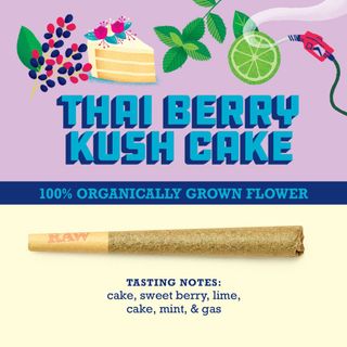 Thai Berry Kush Cake 1G Pre-Roll Paper Crane Provisions, LLC