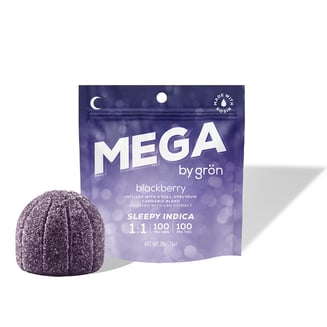1:1 Blackberry MEGA - CBN/THC - Sleepy Indica