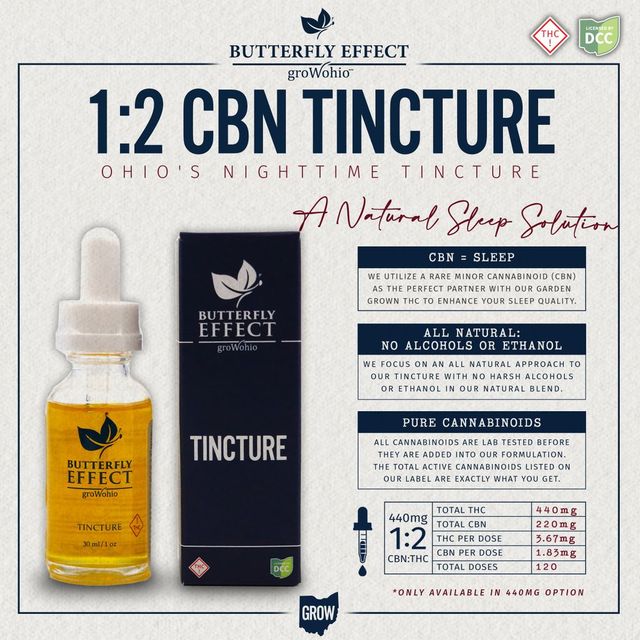Unflavored 1:2 CBN Butterfly Effect