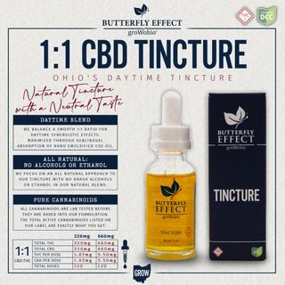 Unflavored 1:1 CBD Butterfly Effect