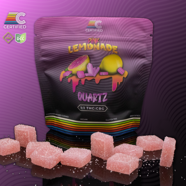 Pink Lemonade Quartz 1:1 THC:CBG Certified Cultivators