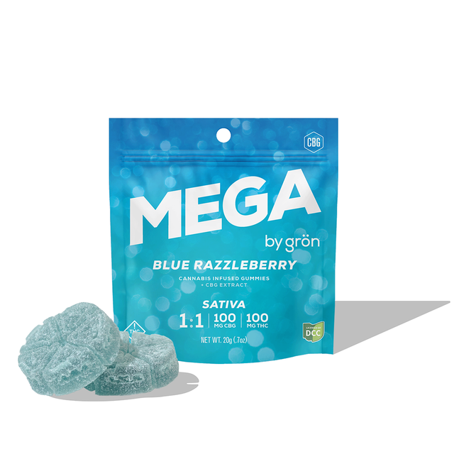 Blue Razzleberry 1:1 CBG:THC Gron