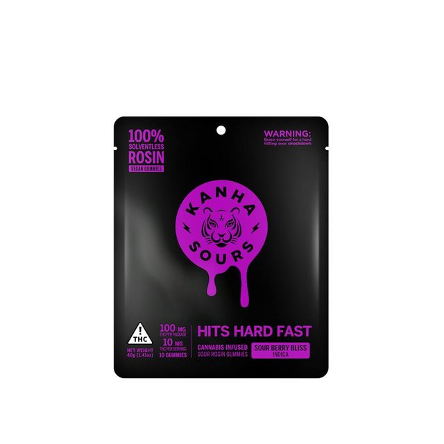 Solventless Rosin NANO Indica Sour Berry Bliss Kanha