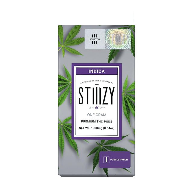 Vape Cartridge - PURPLE PUNCH 1G Original THC Pod  STIIIZY