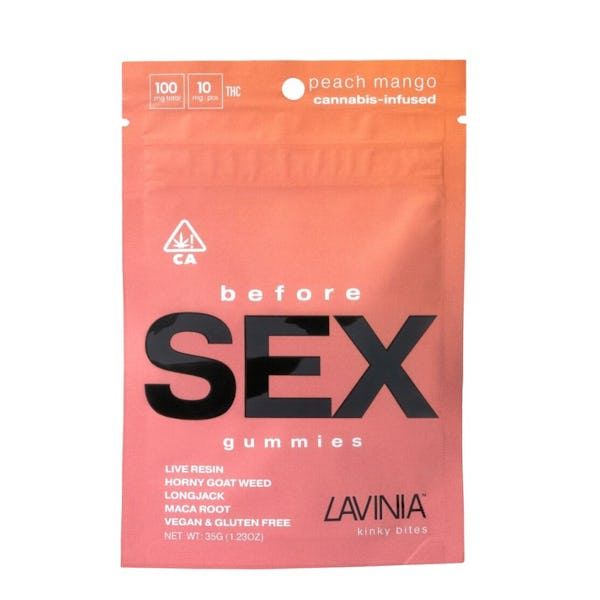 Lavinia Edibles Gummy 100mg Before SEX Papaya Pass Lavinia