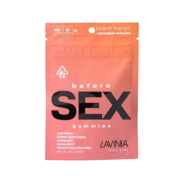 Lavinia Edibles Gummy 100mg Before SEX Peach Mango Lavinia