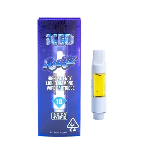 ICED - Vape Cartridge - 1g - Indica - Runtz ICED