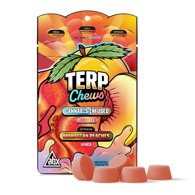 Gummies Moroccan Peaches 100mg THC 20ct ABX
