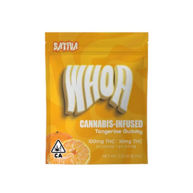 WHOA Edibles Gummy 100mg Sativa Tangerine (50ct) WHOA