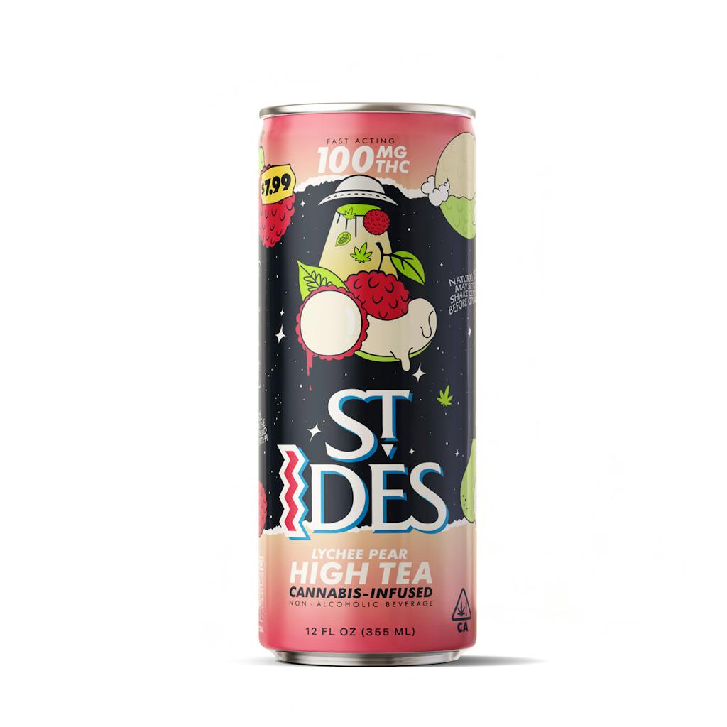 ST. IDES - PEAR LYCHEE TEA 12OZ HIGH TEA 100MG