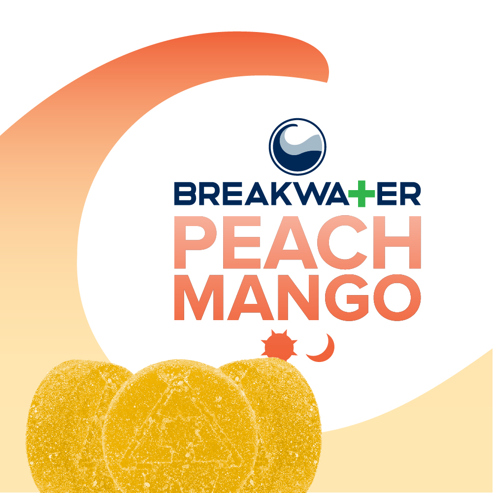 Breakwater Peach Mango Gummies 100mg 10pk