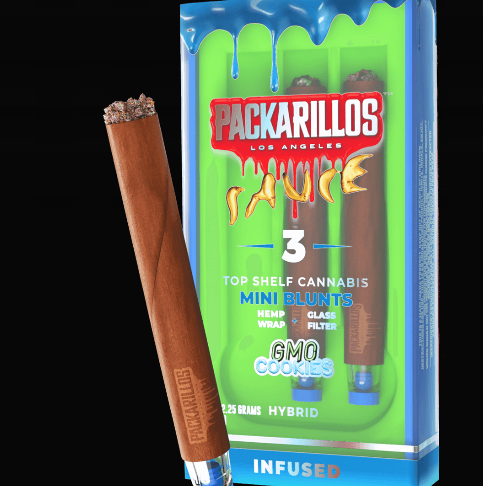 Packarillos GMO Cookies Infused Blunts 0.75g | 3 Pack
