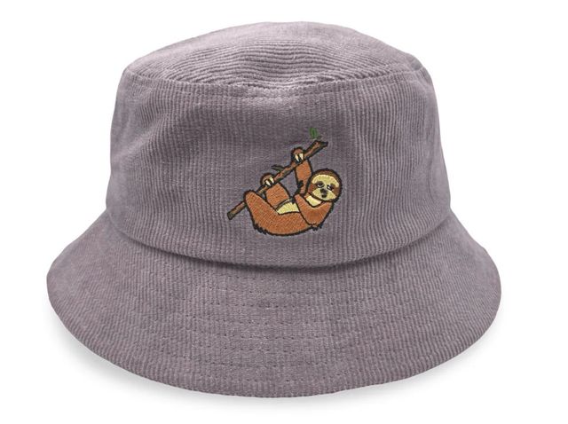 Corduroy Bucket Hat- Purple ZZZ's
